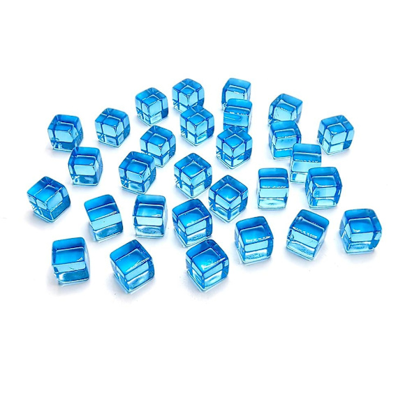 200 kpl 6-sivuista 8 mm kirkasta noppaa DIY-opetusnoppaa kaiverrusakryylinoppaa tyhjä noppaa D6 noppaa juhlaperheen lautapeli noppaa - täydellinen Light blue