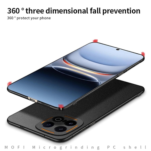 Kompatibel med MOFI Fandun Serien Frosted PC Ultratunt Allomfattande Telefonskal - Perfekt Black For vivo iQOO 13