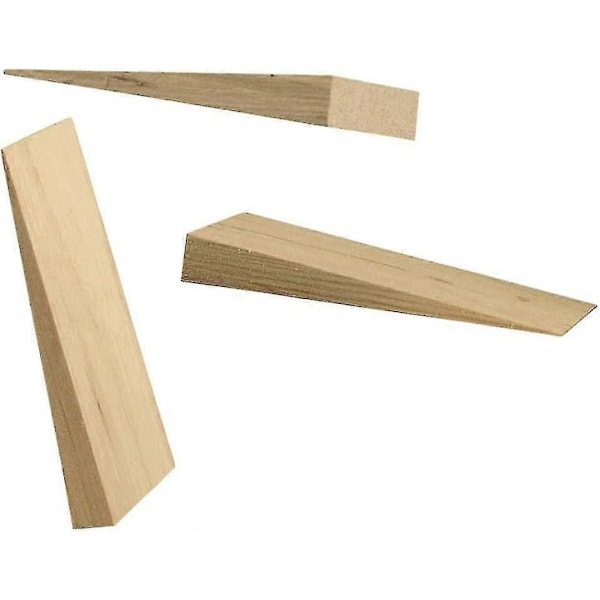 48x Hardved Kiler i Tre (100mm X 20mm) Perfekt for Gjerdepanel Kiler, Tre Shimser Eller Trepakninger - Perfekt