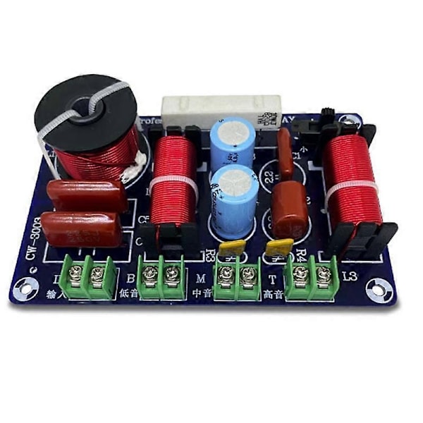 3-tiejakosuodin Hi-Fi Crossover Audiophile Kotiteatteri Korkea Keski- ja Matalakaiuttimet Retrof-Perfet