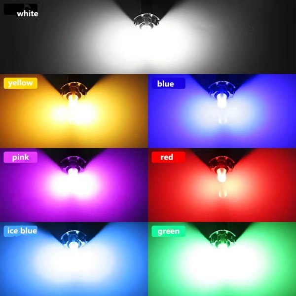 5kpl T5 Led auton sisävalon kojelaudan mittari - Perfet White
