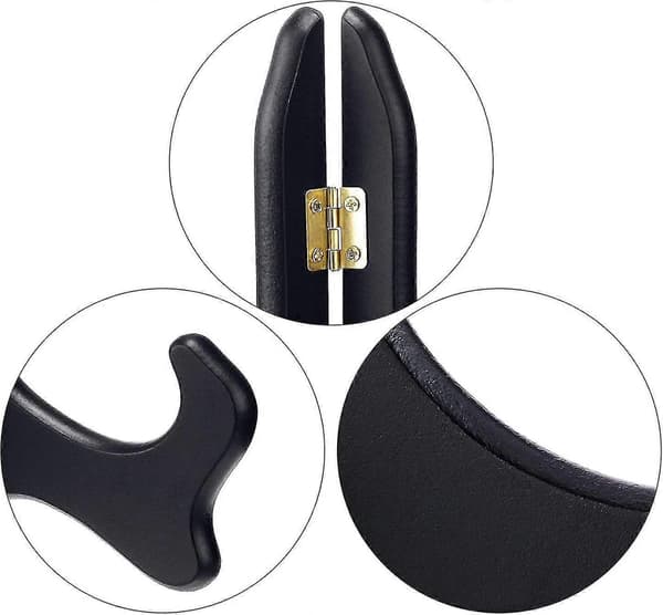 2-pack Svarta Träställ Display Ställ Tallrikshållare Stafflier (20 cm)(4-d-1)-Perfet