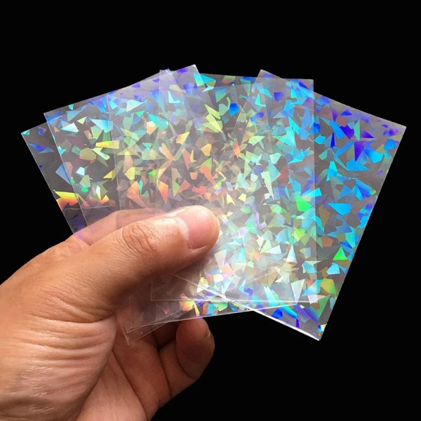 100 stk Glass Blinkende kort Film Holografisk Idol Fotokort Etui Ta-root YGO Ultra Super Card Protector - Perfet 65x90mm