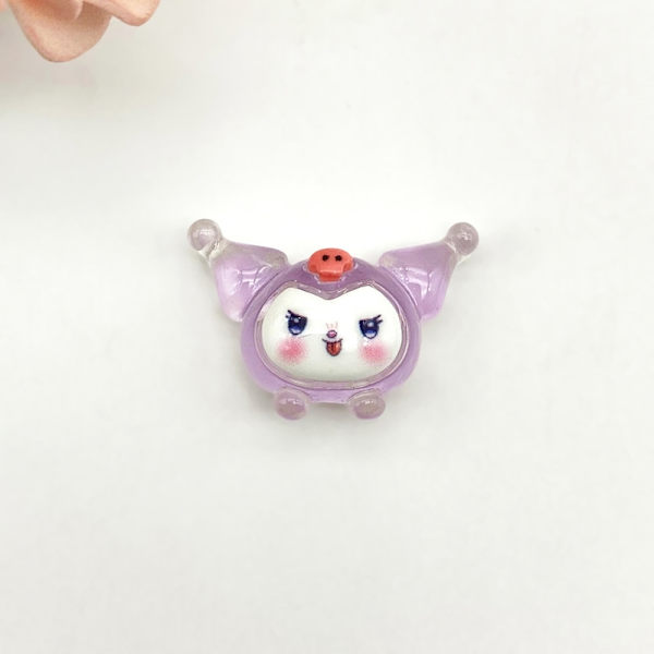 2 självlysande Sanrio ornament HelloKitty Kuromi Dollhouse - Perfet