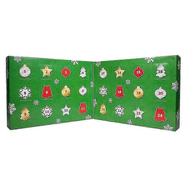 2025 24-dages Micromallows Julekalender Julekalender Jule Nedtællingskalender PVC Materiale-Perfekt