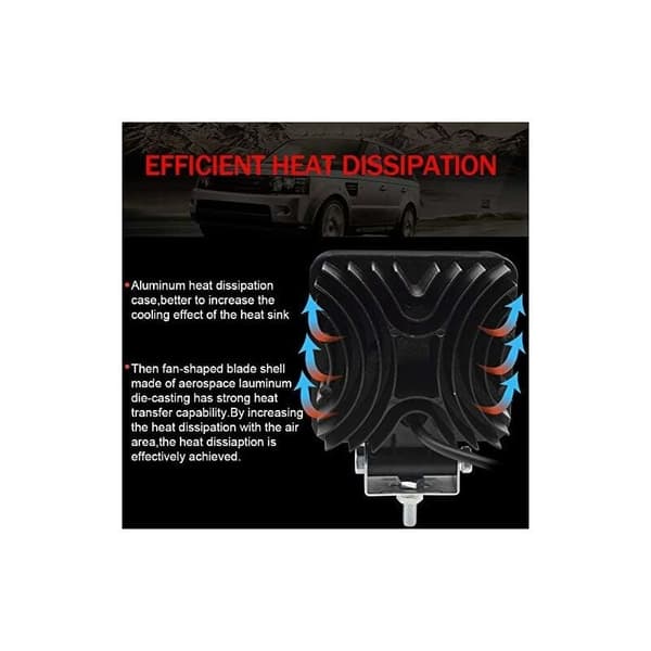 48W LED Arbejdslampe Off-Road Floodlight 12V 24V Kørelys Forlygte Ekstra Forlygte Egnet til Traktor Gravemaskine Bil SUV, UTV - Perfet