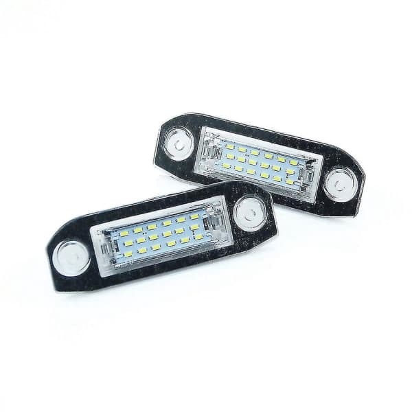 Et par LED nummerpladelys til Volvo C70 S40 S60 S80 V50 V60 V70 XC60 XC70 XC90