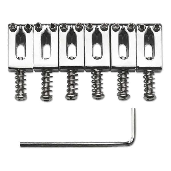 10,5 mm Gitarr Tremolo Stall Sadel Kompatibel med Fender Stratocaster, Silver-Perfekt