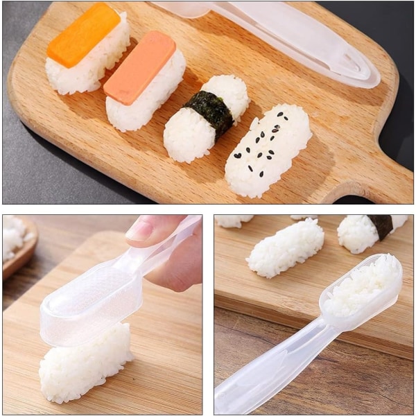 Chlotmio 4 stk Sushi Form Non-Stick Nigiri Sushi Maker Form Nigiri Sushi Making Kit Onigiri Risform DIY Tools for DIY Kitchen - Perfet