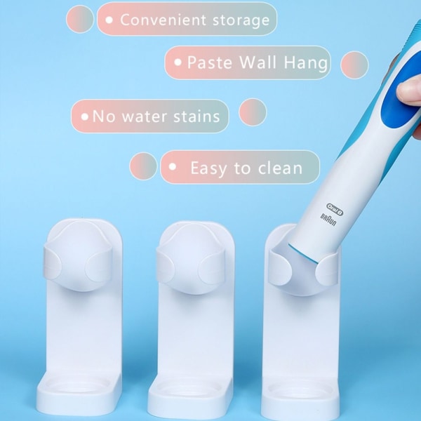 4 stk Elektrisk tannbørsteholder Tannbørste Base Protect børste - Perfet