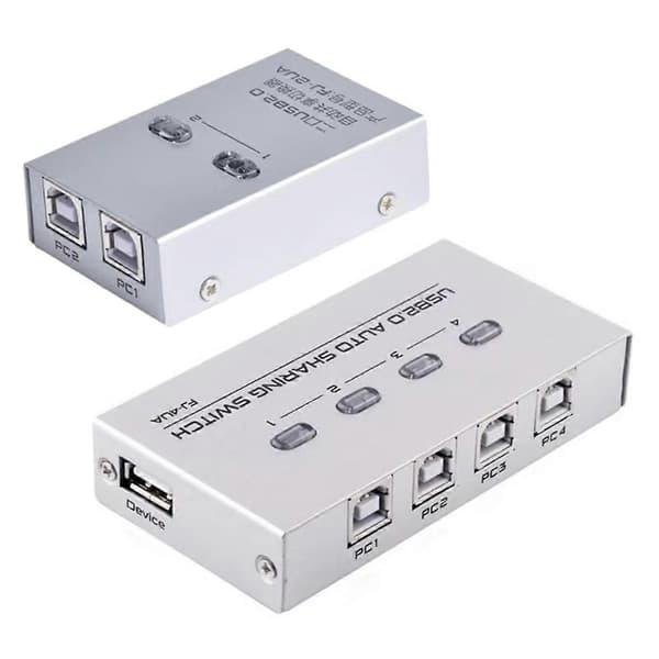4 Port USB2.0 Delings Manuel Switch Box Hub Del USB-enhed til Printer 4UA Fire Port Switching-Perfet