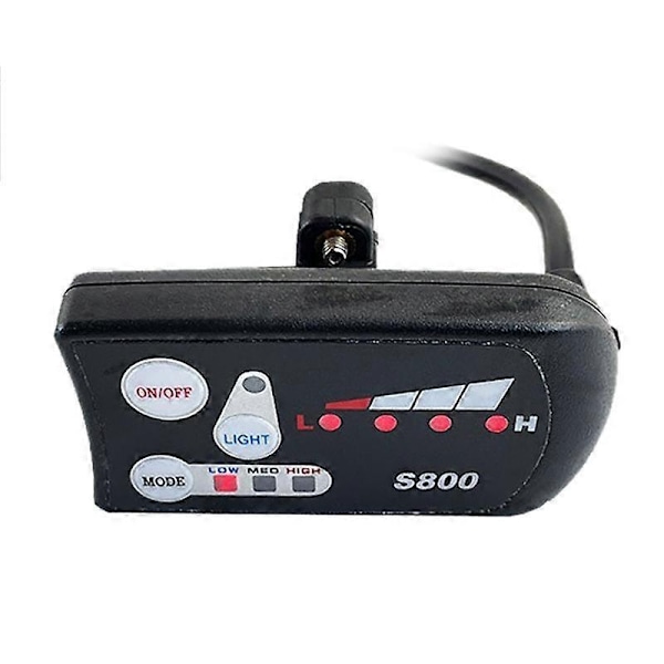 Elektrisk Cykel 36V48V S800 LED LCD Meter Kontrolpanel Display Kompatibel med Ebike Controller 5 Pin Vandtæt-Perfekt