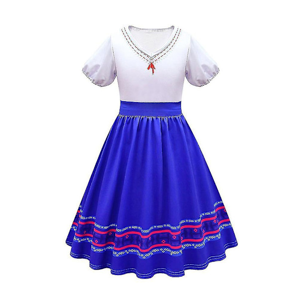 Børn Piger Encanto Luisa Cosplay Kostume Fancy Dress Up Party - Perfet 5-6 Years