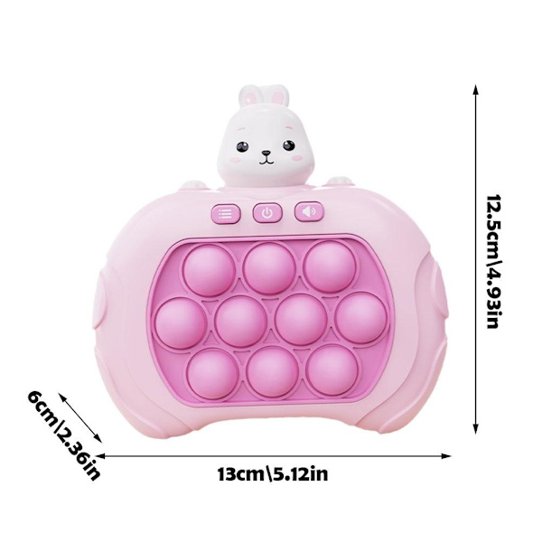 Pop It Game Machine Söt tecknad Kanin Duck Toy Quick Push Bubb - Perfet rabbit one size