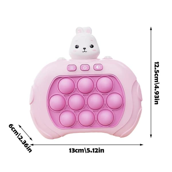 Pop It Spelmaskin Söt Tecknad Kanin Anka Leksak Snabb Tryck Bubb - Perfekt rabbit one size