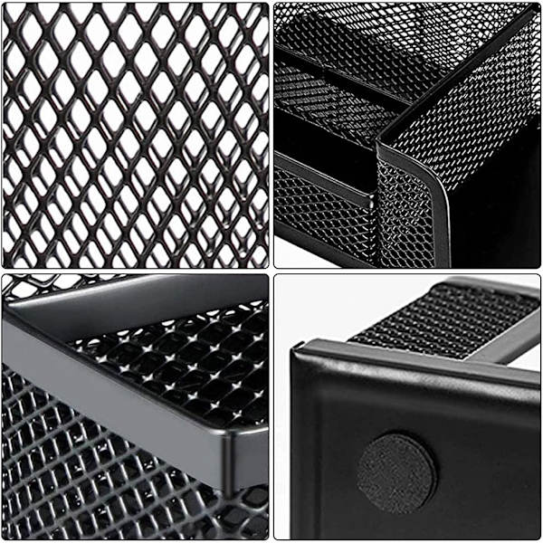 Mesh i metall med pennhållare, pennställ , skrivbord
