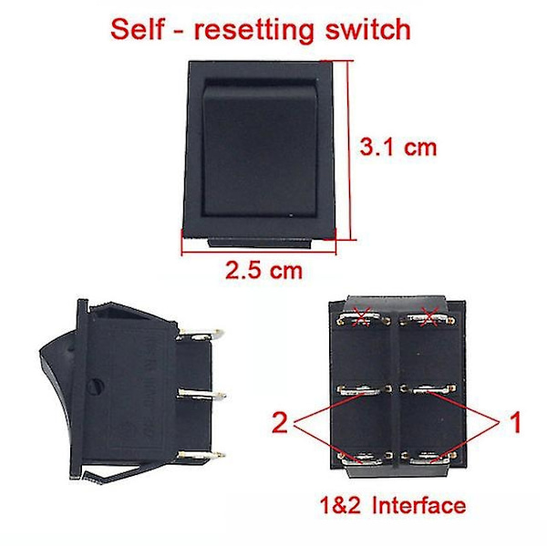 Elektriske biler for barn, elektrisk bilbryter, lekebil, elektrisk motorsykkelbryter, fjernkontrollbilbryter, motorsykkelutstyr - Perfekt Self  Resetting