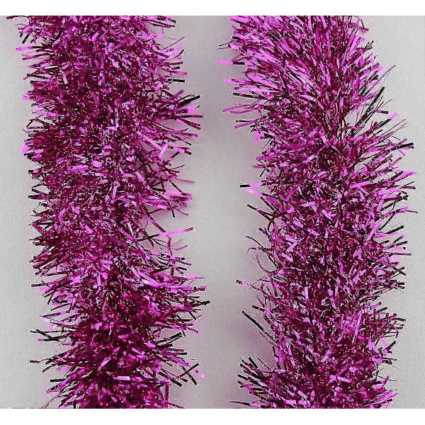 10m (33ft) Paksu Tinseli Joulukuusi Koriste Joulukranssi Juhlat 645673119057-Perfet Hot Pink 2M