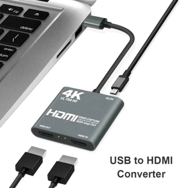 1080P 60fps Loop Out kringkasting 4K HDMI USB3.0 videoopptak - perfekt