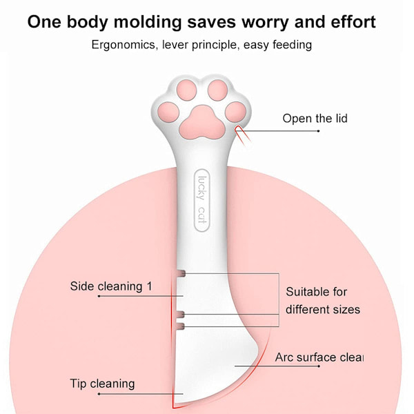 NOE Cat Paw konservöppnare Ergonomisk kattsked med långt handtag - Perfet