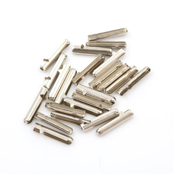 20stk Metal DIY Shoelisser Reparasjon Skolissespisser Erstatningsende - Perfet Silver 20pcs