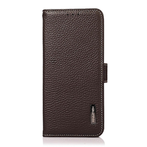 til OPPO Find X3 / X3 Pro KHAZNEH Side-Magnetisk Litchi Læder RFID Etui - Perfekt Brown