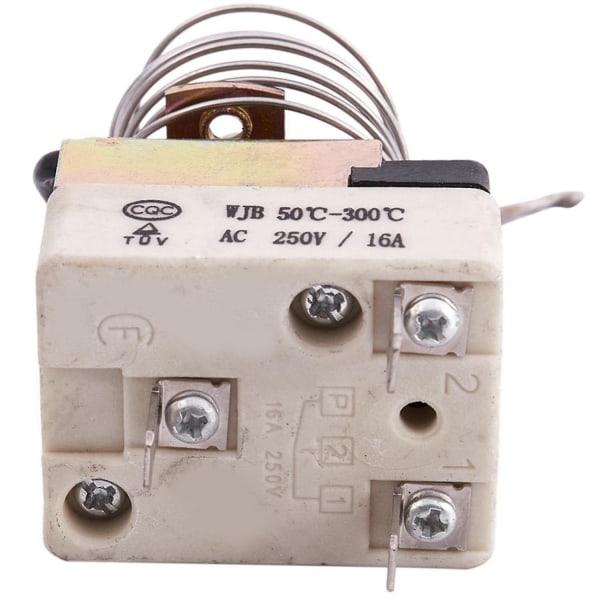 Ac 16a 250v 50 til 300 celsius grader 3 pins Nc kapillærtermostat for elektrisk ovn - Perfet