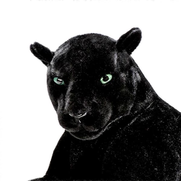 Deluxe Paws Stor Sort Panter Realistisk Udstoppede Plys Blød Legetøj 70cm - Perfekt