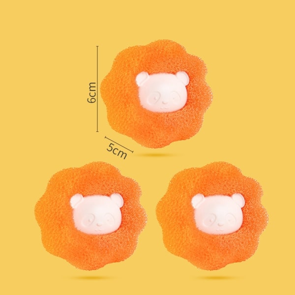 Pesupallo karvanpoistoon 6 kpl - Perfet Orange