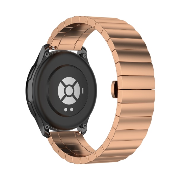 22mm 20mm metallbånd for Samsung Galaxy Watch 3 Active2 Gear S3/Huawei klokke GT GT2 rustfritt stålbånd for Amazfit GTR 47mm Rose gull- Perfet Rose gold Amazfit GTR 47mm