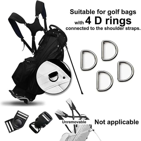 Bærbar Golf Skulderstropp Golfbagstropp Kompatibel Skulderstropp-Perfekt
