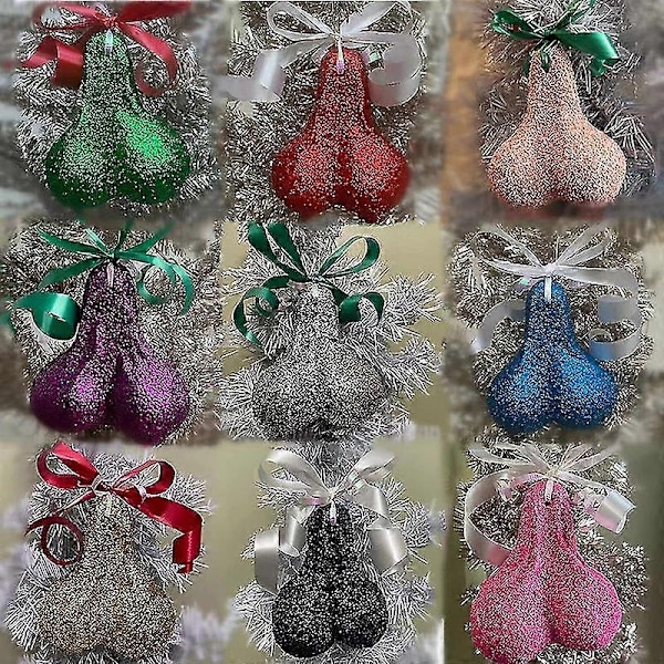 Julekule-Hengende Pynt Kreativ Juletrær Ornamenter Dekor-Perfekt silvery