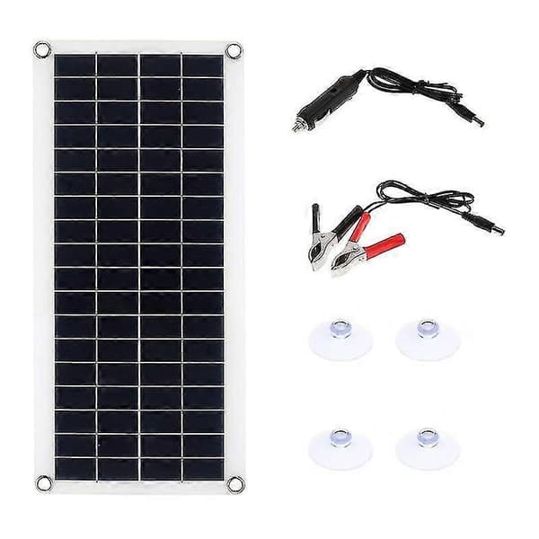 10W Solpanel Kit 12V 10A-60A Controller til Telefon RV Bil MP3 Udendørs Opladning-Perfekt only Solar Panel