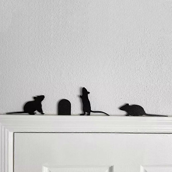 Nyeste søte metallkatt-dørtopper: Perfekt for Halloween-dørdekorasjon hjørner Black Cat