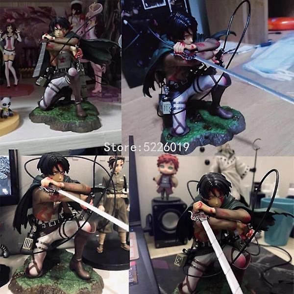 Attack On Titan Anime Figur Artfx J Action Figur Rival Figur 417# 375# Eren Yeager 390# Levi Figurine Toys- Perfet 390 No Retail Box