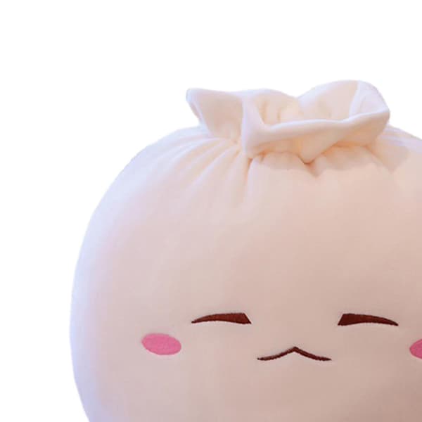 Dumpling Plyschkudde Bao Bun Fylld Plysch Multifunktionell Söt Uttryck, Mjuk Fylld Prydnadskudde Soffkudde för Sovrum - Perfekt Style A