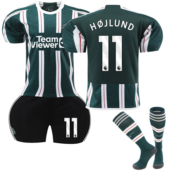23-24 Manchester United Away Football Lasten paita nro. 11 Højlund 26