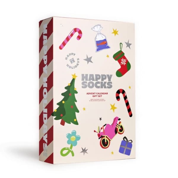 2025 Gränsöverskridande God Jul Strumpa Adventskalender (24 par)