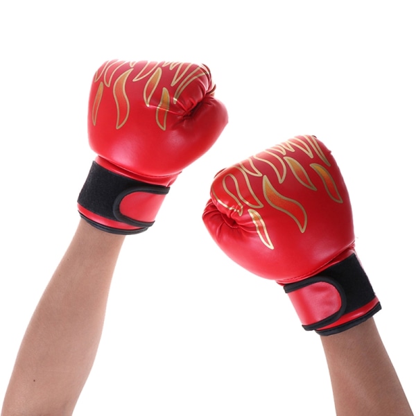 Boxningshandskar Barn Junior Ungdom Sparring Träning Kick Boxi - Perfet Red