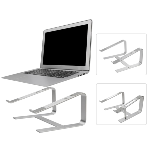Bordsbord för bärbar dator i aluminium för Mac för MacBook Pro Air för Apple Notebook-hållare Ergonomiskt lyft Metal Riser Desktop- Perfet