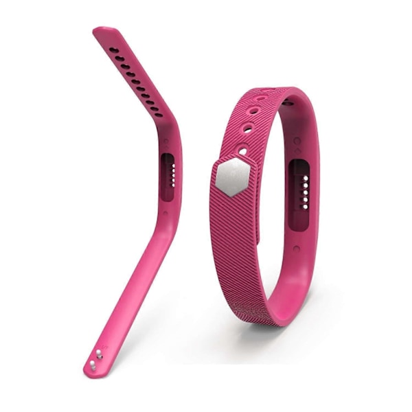 Kompatibel med Fitbit Flex 2 armbånd, erstatningsarmbånd kompatibelt med Fitbit Flex 2 - Perfekt Rose red L
