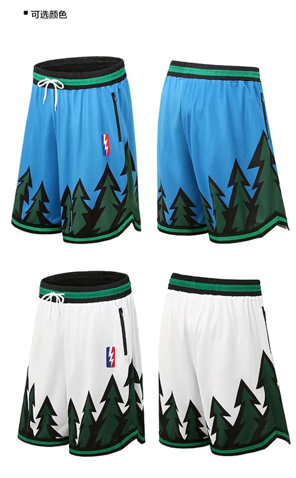NBA Timberwolves Sport Basketbol Oversized Shorts - Perfekt White L