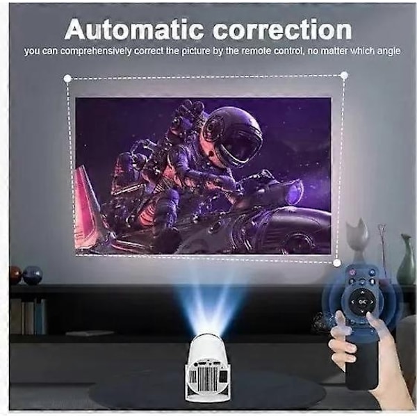 5G 4K Projektor Smart HD WiFi Bluetooth HDMI USB IOS/Android Hjemmekino - Perfekt