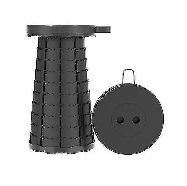 Uppgraderad version hopfällbar pall, teleskopisk pall för alla tillfällen black