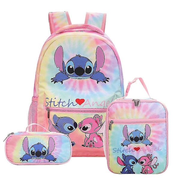 Stitch ryggsekk tredelt sett for grunnskole- og ungdomsskoleelever (ryggsekk + matpakke + pennal) - perfekt Product 6