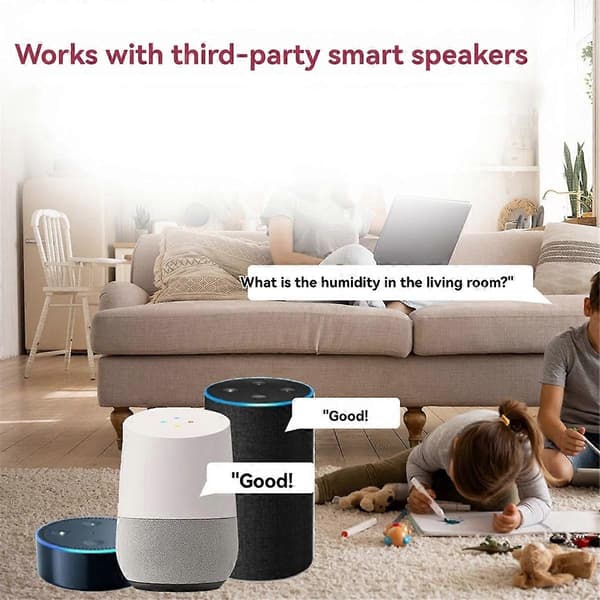 Smart Wifi Temperatur- och Fuktighetssensor för Hem Iot-Enhet - Perfet