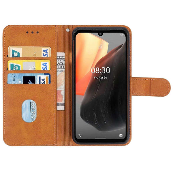 Läderfodral Kompatibelt med Ulefone Armor 8 / 8 Pro-Perfet Brown