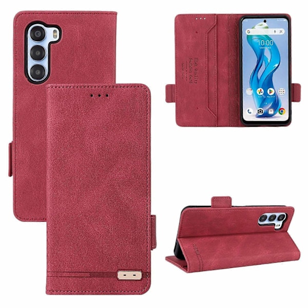 Läderfodral Kompatibelt med ZTE Nubia S 5G A403ZT-Perfet Red