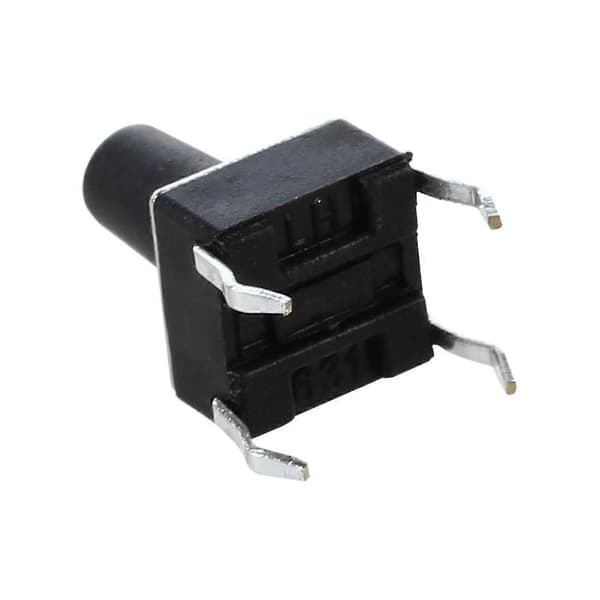 100 stk. 6 x 6 mm x 9,5 mm PCB Momentær Taktil Trykknap Switch 4 Pin DIP-Perfet