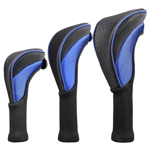 Golf Club Head Covers Set Driver 1/3/5 Fairway Woods Headcover Long Neck - Snngv - Perfet blue